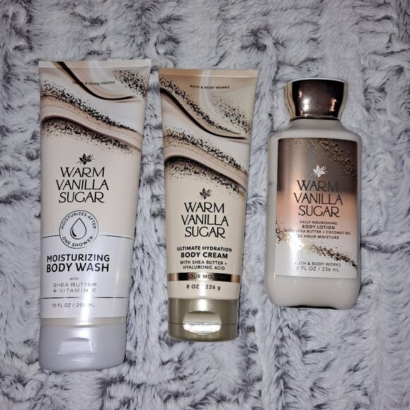 Bath And Body Works Warm Vanilla Sugar Set New - Picture 1 of 2